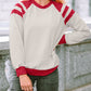 Color Block Raglan Long Sleeve Top