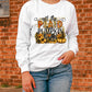 Plaid and Pumpkin things Print Graphic Sweatshirt