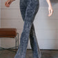 Mineral Wash Retro High Waist Flare Pants