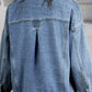 Washed Oversize Pocketed Denim Jacket