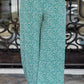 Plus Size Floral Tied Waist Wide Leg Pants