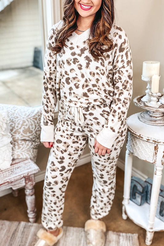 Long Sleeve Top Drawstring Joggers Lounge Outfit