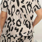 Simply Taupe Plus Size Leopard Tee Shorts Lounge Set