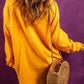 Oversized Crinkled Frayed Hem Tunic Shirt