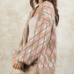 Rhombus Pattern Knit Sweater Cardigan