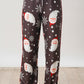 Printed Christmas Santa Claus Print Shirt and Pants Pajama Set