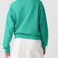 Plain Drop Shoulder Crewneck Pullover Sweatshirt