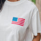Back American Flag LIVE FREE Graphic T Shirt