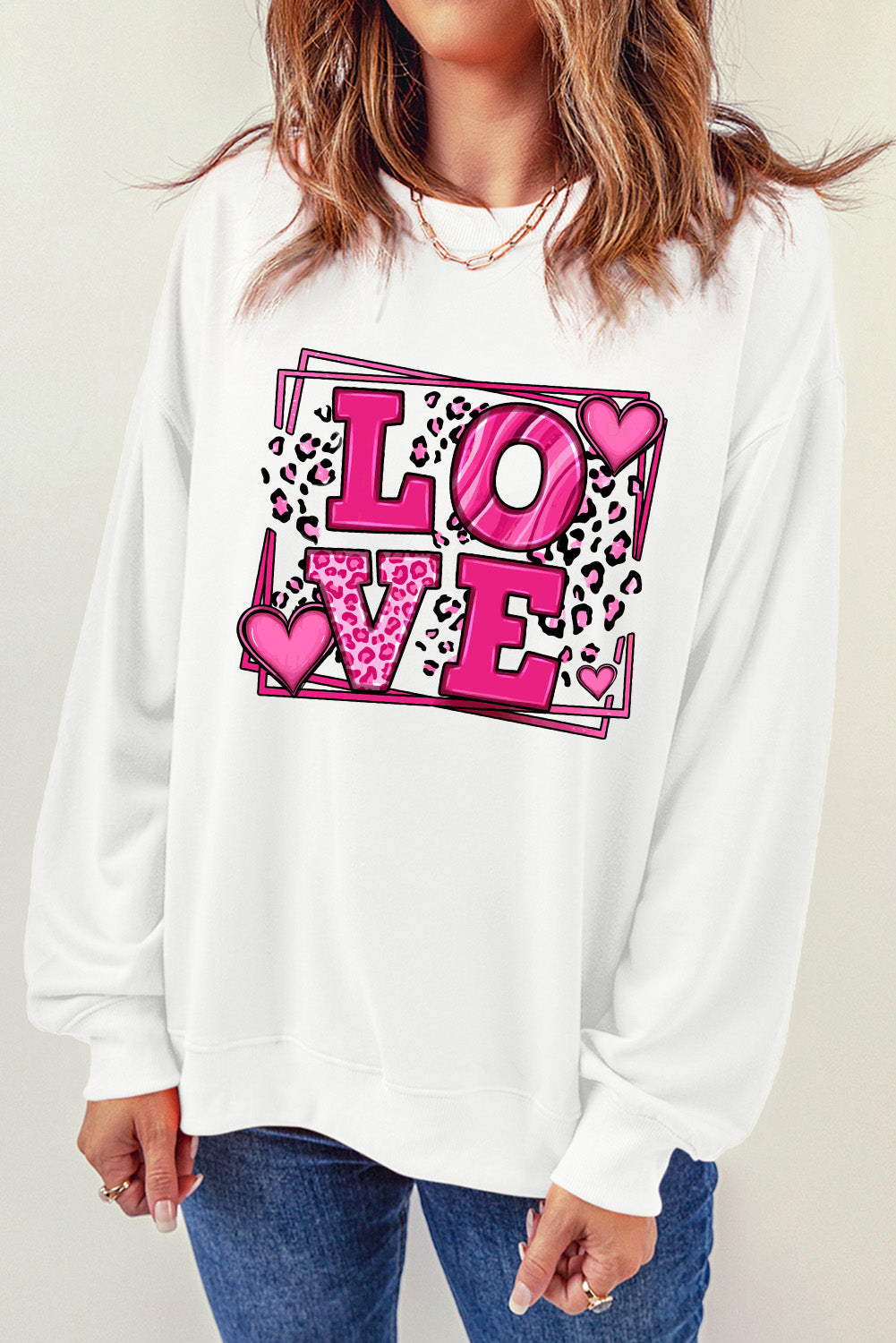 Sweet LOVE Valentines Graphic Sweatshirt