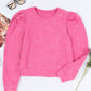 Vintage Washed Puff Sleeve Sweatshirt