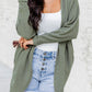 Waffle Knit Open Front Cardigan