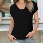 Cowl Neck Bat Sleeve T Shirt