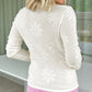 Flower Knit Long Sleeve Sweater