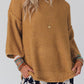 Slouchy Textured Knit Loose Sweater