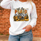 Plaid and Pumpkin things Print Graphic Sweatshirt