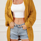 Chunky Cable Slouchy Lantern Sleeve Wrap Cardigan
