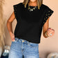 Studded Short Sleeve Top