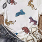 Shiny Tiger Patch Graphic Summer T-shirt