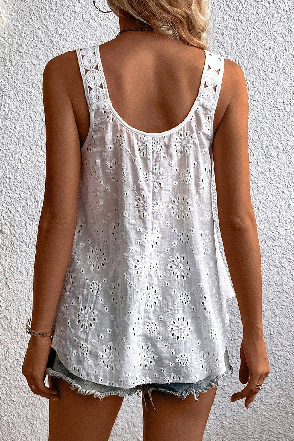 Eyelet Embroidery Tank Top