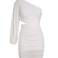 Asymmetric One Shoulder Cutout Bodycon Dress
