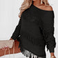 Boho Tasseled Knitted Sweater