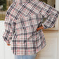 Sherpa Plaid Button Pocketed Jacket