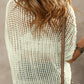 Crochet Flower Hollow-out Sweater T Shirt