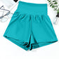 Pocketed Wide Waistband Swim Shorts