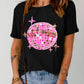Sequined Disco Ball Crew Neck Graphic Tee