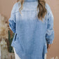 Plus Size Chest Pocket Button-Up Denim Shacket