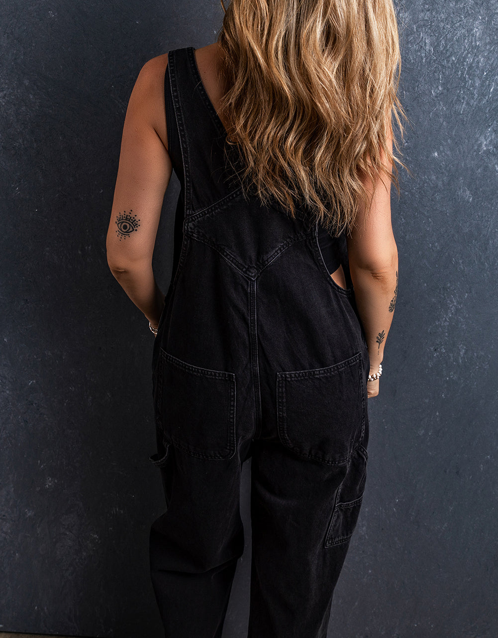 Adjustable Buckle Straps Multi Pocket Denim Overalls