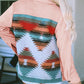 Western Aztec Patchwork Button-up Shirt Jacket