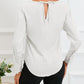 Cowl Neck Long Sleeve Elegant Blouse