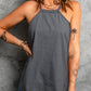 Halter Neck Denim Tank Top