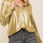 Metallic Luster Chest Pocket Shirt