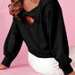 Bowknot Dewback Round Neck Sweatshirt
