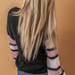 Striped Raglan Sleeve Drop Shoulder Sweater