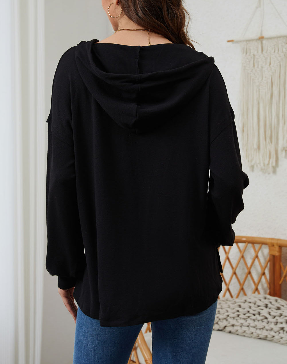 High and Low Hem Hoodie