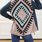 Corduroy Cinched Aztec Back Jacket