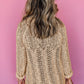 Solid Open Knit Cardigan