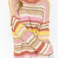 Striped Knit Drop Shoulder Sweater