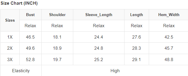 Printed Plus SIze Long Sleeve Top