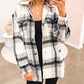 Plaid Button-Up Flap Pocket Shacket