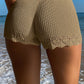 Crochet Trim Knitted Beach Shorts
