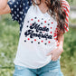 Made America Stars and Stripes Raglan Sleeve T Shirt