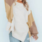 Color Block Sleeve Patchwork Oversized Sweatshirt
