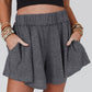 Elastic Waist Culotte Shorts