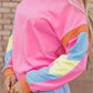 Candy Colorblock French Terry Top