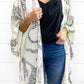 Cheetah Print Loose Fit Open Front Kimono
