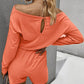 Ribbed Drawstring Waist Long Sleeve Romper